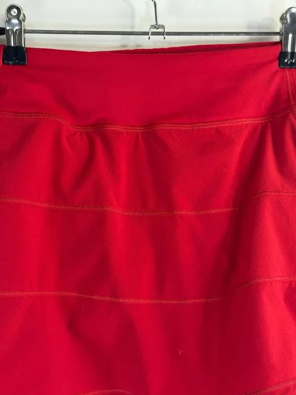 Lululemon Pace Rival Mid-Rise Skirt in Dark Red Size 2 - Image 2