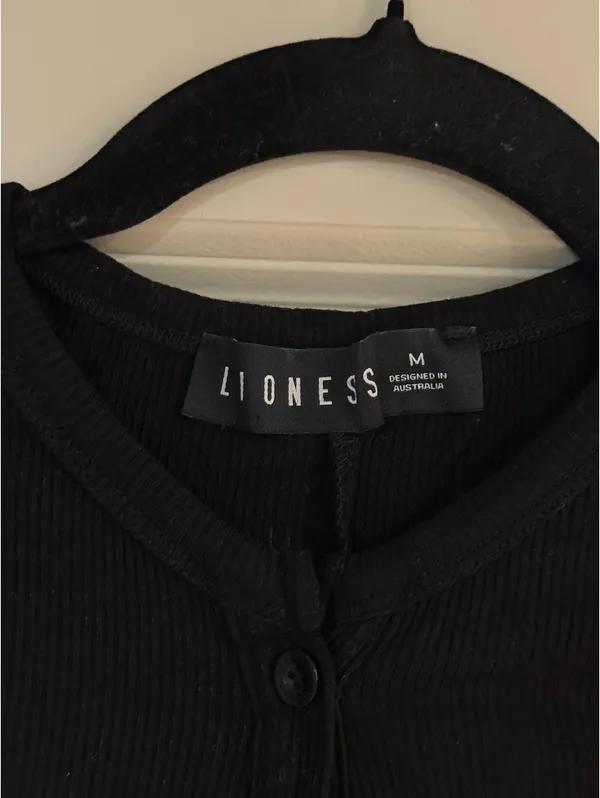 Lioness Black Button-up Romper M - Image 3