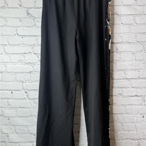 Milly Black Sequin women’s pants size medium - Image 9