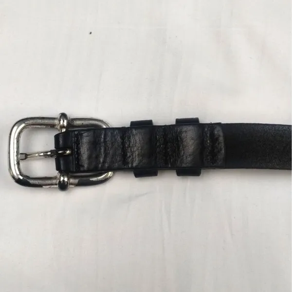 BT3040001 Women's Black Genuine Leather Belt Sz L SKU 3843 - Image 5
