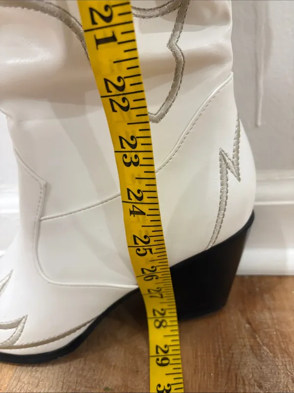 Western holographic thigh high cowgirl boots - Image 14