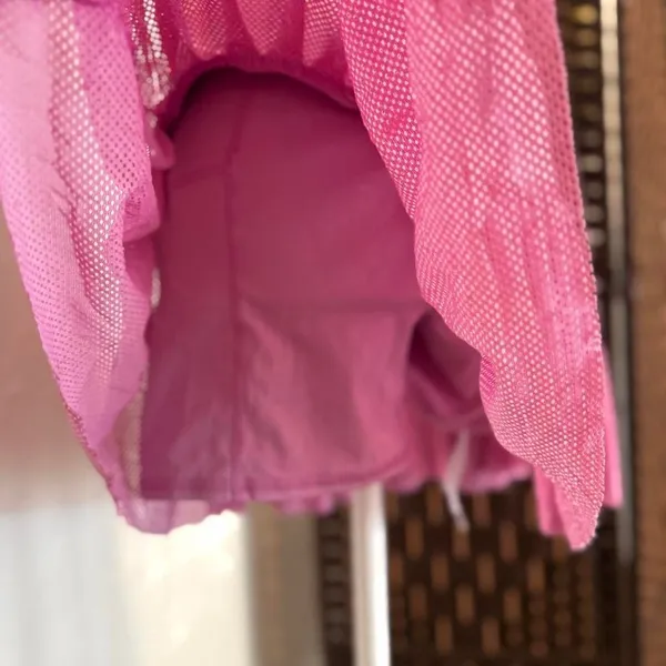 JoyLab Women's Pink Mesh Pleated High RiseTennis Skirt Size Small Fairy Core - Image 2