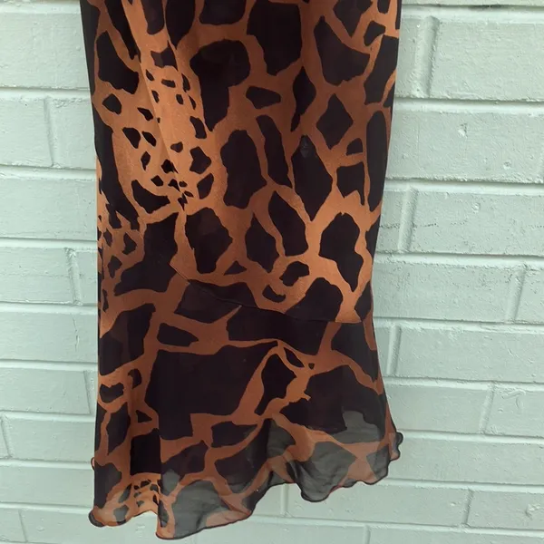 Giraffe print slip dress woman’s size small - Image 3