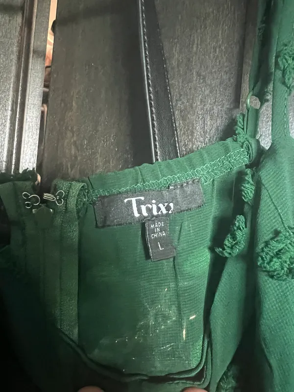 Trixxi Layered Green Homecoming Dress - Image 3