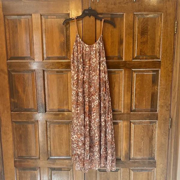 Elena‎ Baldi Women’s Small Boho Floral Tiered Maxi Dress Lightweight Italy - Image 4