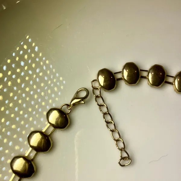 Gold Filigree and Amber Toned Necklace - Image 5