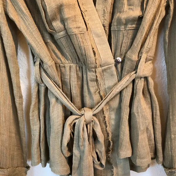 NEW Free People Blouse/Lightweight Jacket Olive S - Image 9