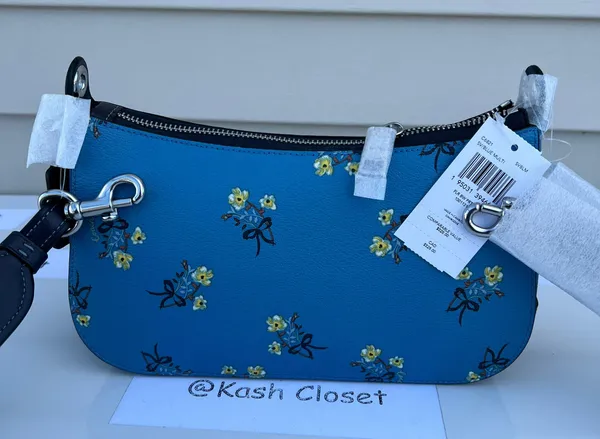 Coach Jes Baguette With Floral Bow Print - Image 3