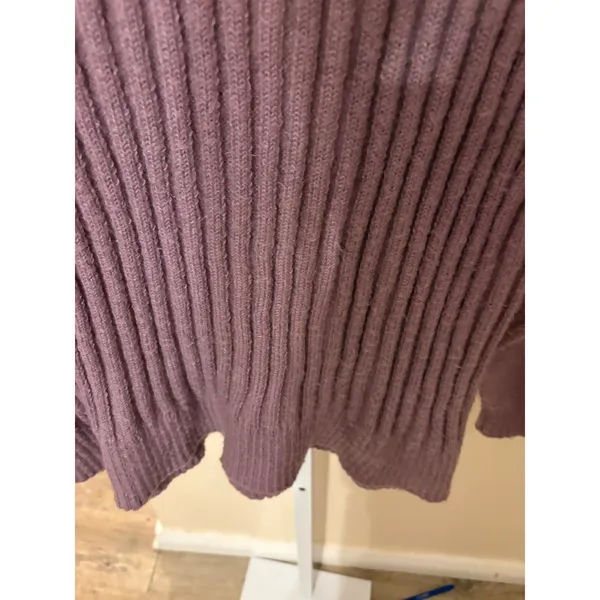 Altar'd State Purple Ribbed Turtleneck Sweater Soft Knit Lavender Women Medium - Image 3
