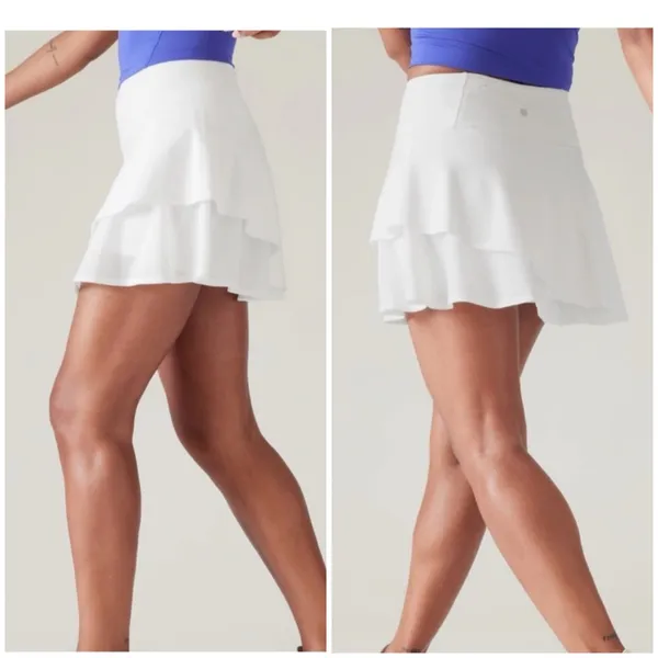 Athleta Ace mesh tennis golf skort white Small - Image 2