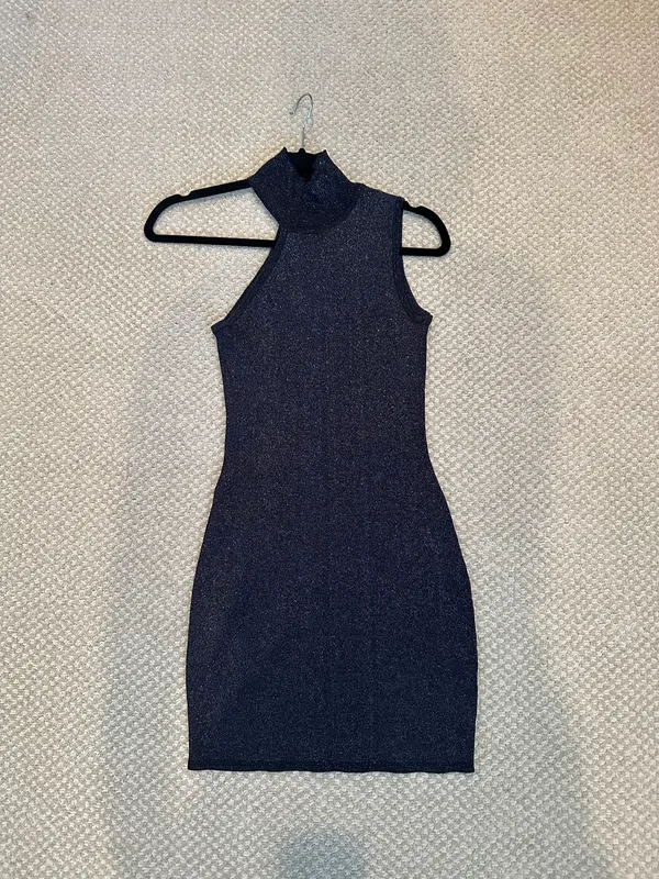 Super down Metallic Bodycon Dress  - Image 3