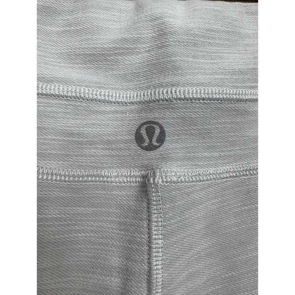 Lululemon Groove Pant Flare‎ Yoga Pants Gray Space Dye Heathered High Rise - Image 4