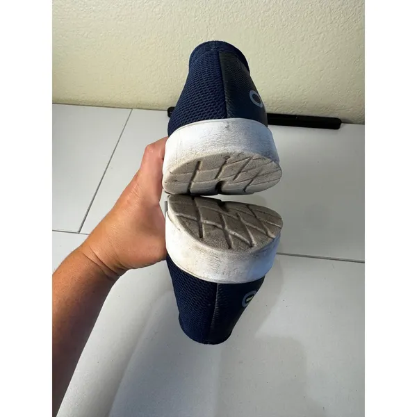 Oofos OOmg Mesh Low Shoe Women‎ 9.5 Navy Blue Recovery Slip On Walking Sneaker - Image 6