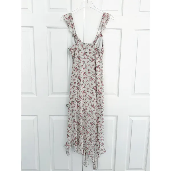 Kirious Los Angeles Floral Draped Neck Midi Dress Coquette Romantic Feminine - Image 7