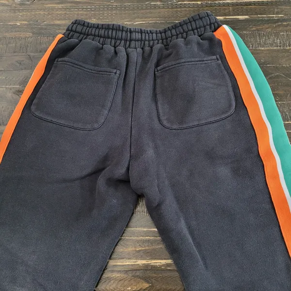 7-Eleven Women’s XS Jogger Sweatpants Black Side Accent Stripe Lounge Pants - Image 4