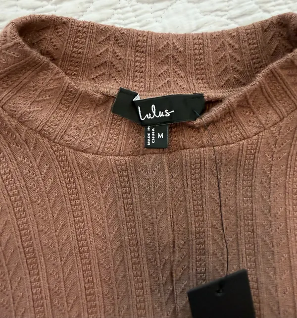 Lulus Long Sleeve Top Crop - Image 3