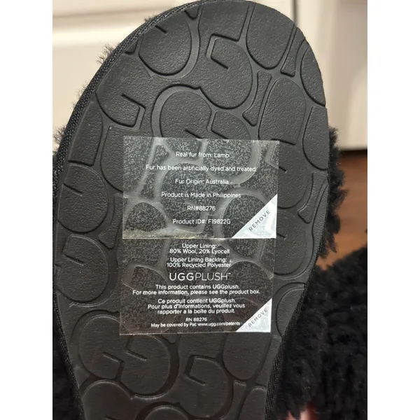 UGG‎ Black Maxi Curly Scufetta Shearling Slipper Cozy Lounge Minimalist - Image 5