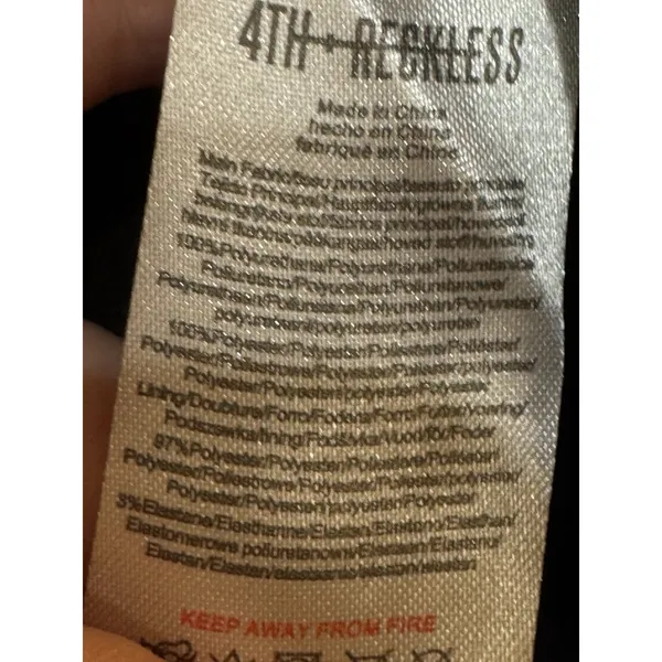 4th & Reckless Benson Jacket Women XS Black Full Zip Side‎ Pockets Long Sleeve - Image 8