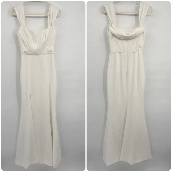 Dress The Population Womens‎ Melania White Corset Off Shoulder Gown Dress Size S - Image 3