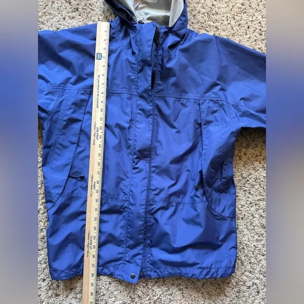 Vintage L.L.Bean Women's X-Large Raincoat, Blue‎ - Image 8