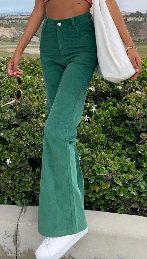 Princess Polly Nadia Green Pants - Image 3