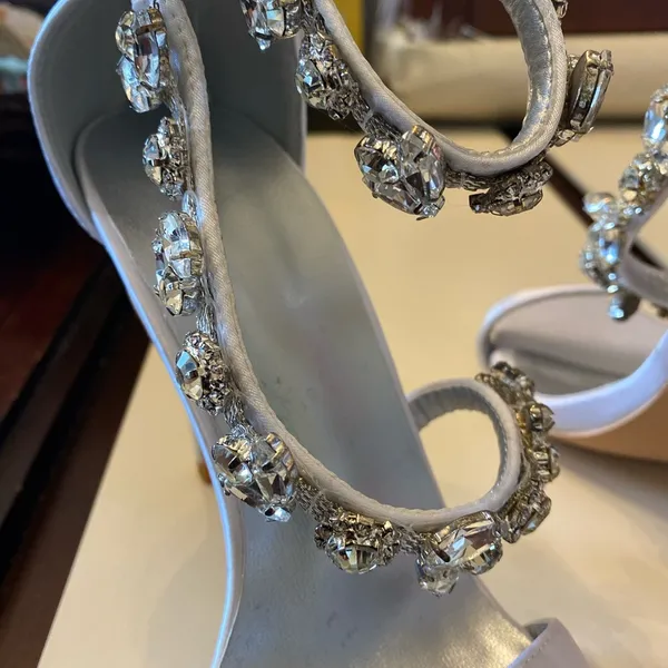 Piendes wedding high heels with stones Size 5.5 - Image 6
