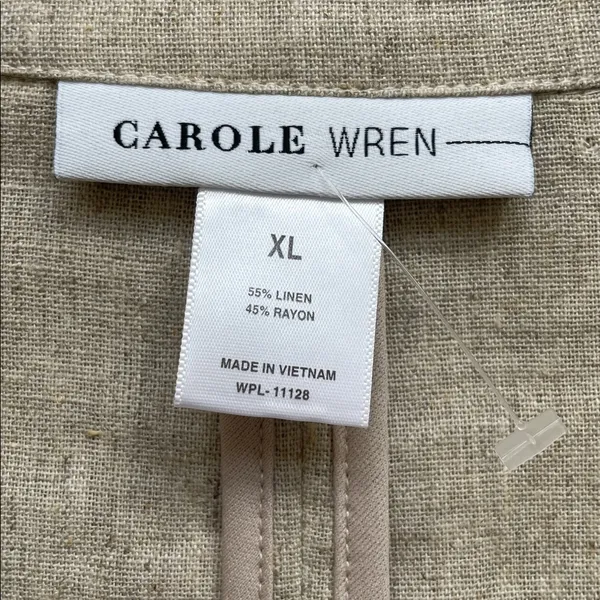 Women's Beige Blazer Tan Size XL - Image 2