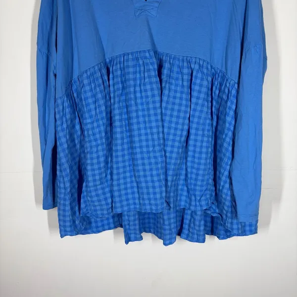 NWT Anthropologie Pilcro Babydoll Gingham Top Size Small - Image 7