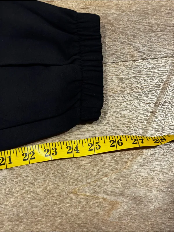 Old Navy Active Black Piped Sweatpants Size Small - Image 3