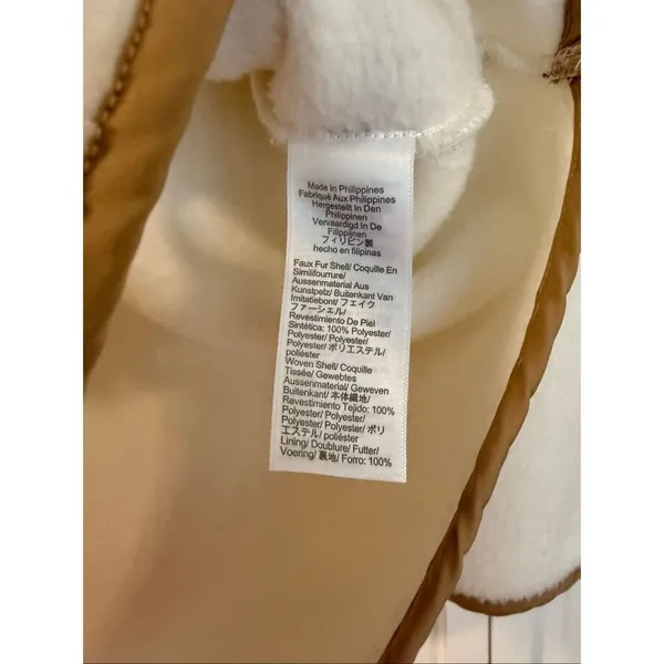 J.Crew white fleece quilted snap neck asymmetrical sweater M - Image 4