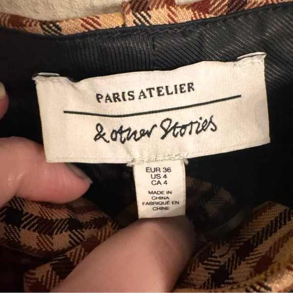 & OTHER‎ STORIES Kick Flare Plaid Pants - Image 7