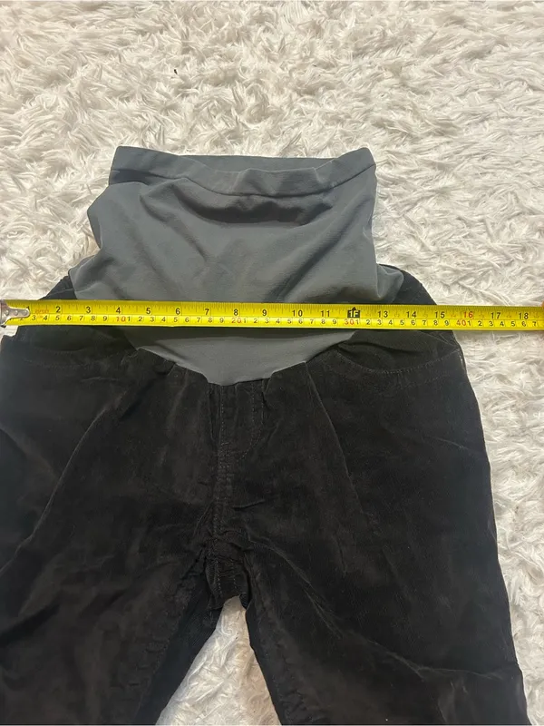 Motherhood Maternity black bootcut corduroy pants woman’s size small - Image 6