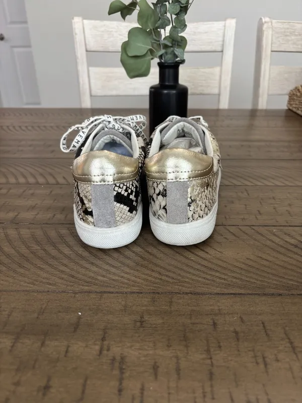 Steve Madden Women's Snake Print Sneakers - Gray and Cream - Image 5