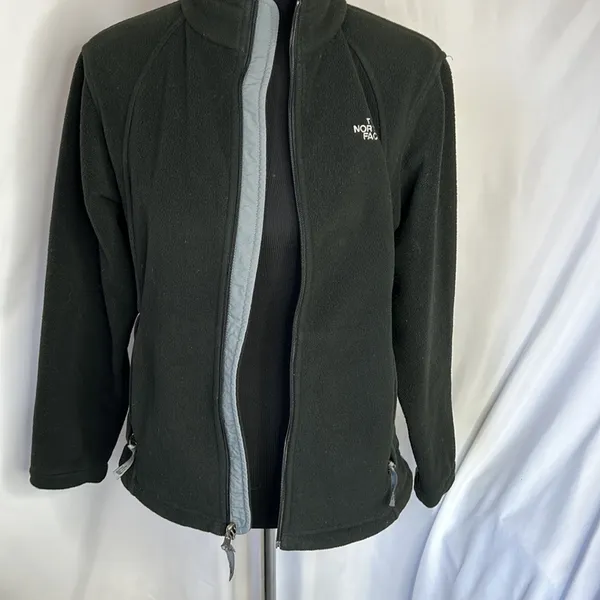 The North Face Women’s Black Full Zip Fleece Long Sleeve Sweater Size L. - Image 5