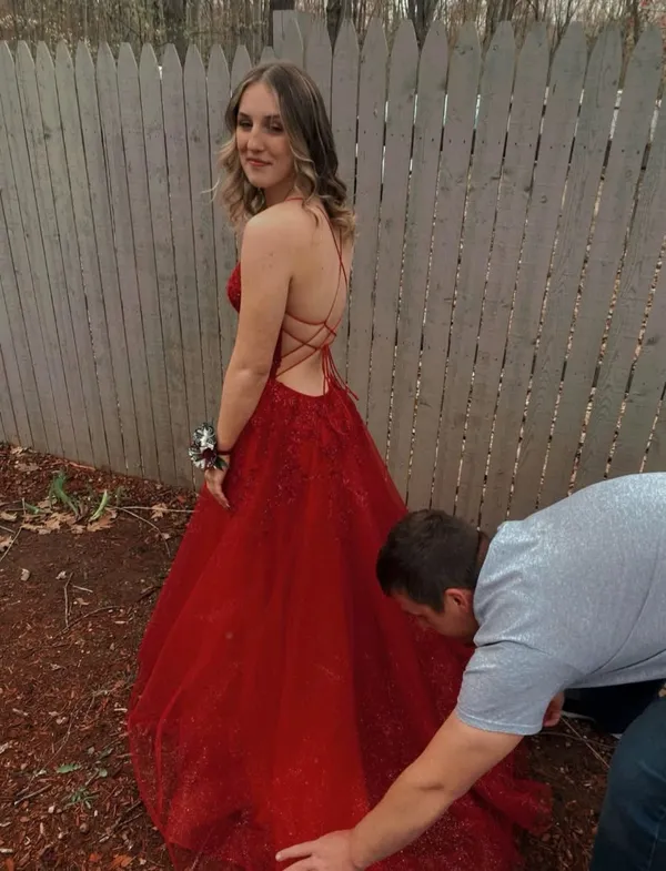 Sherri Hill Prom Dress Red - Image 2