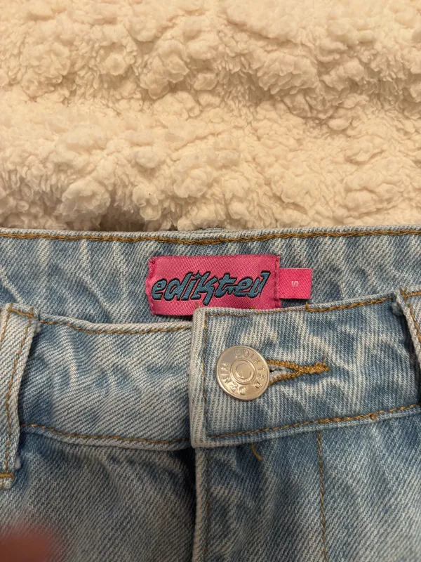 Edikted Mini Skirt Denim - Image 2