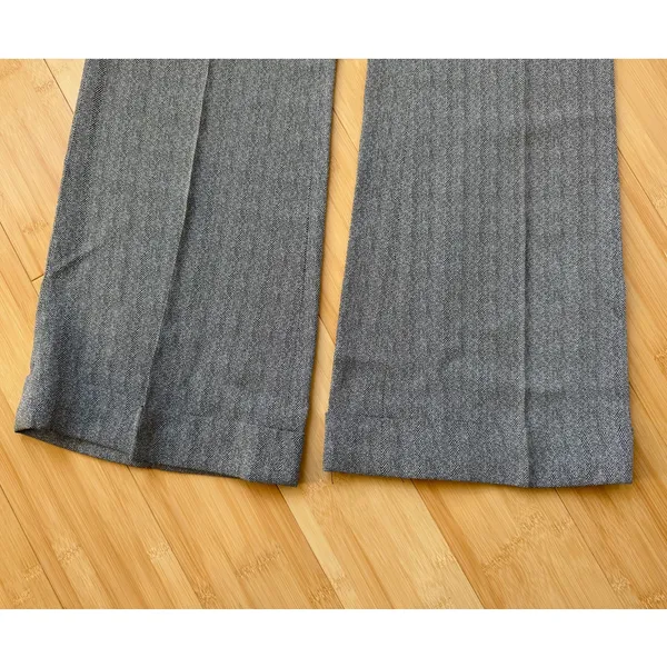 80's Vintage Renfrew Grey Herringbone Tweed Two Piece Blazer and Pants Suit - Image 15