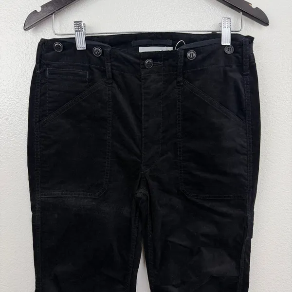 Vince Pants Womens Size 4 Black Corduroy Jogger Utility Cargo V442521499 - Image 3