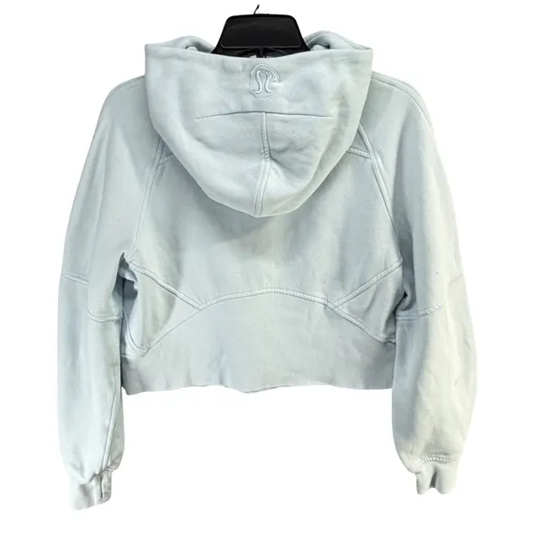 Lululemon Scuba Oversized Half-Zip Hoodie Womens XS-S Powder Blue Fleece Casual - Image 6