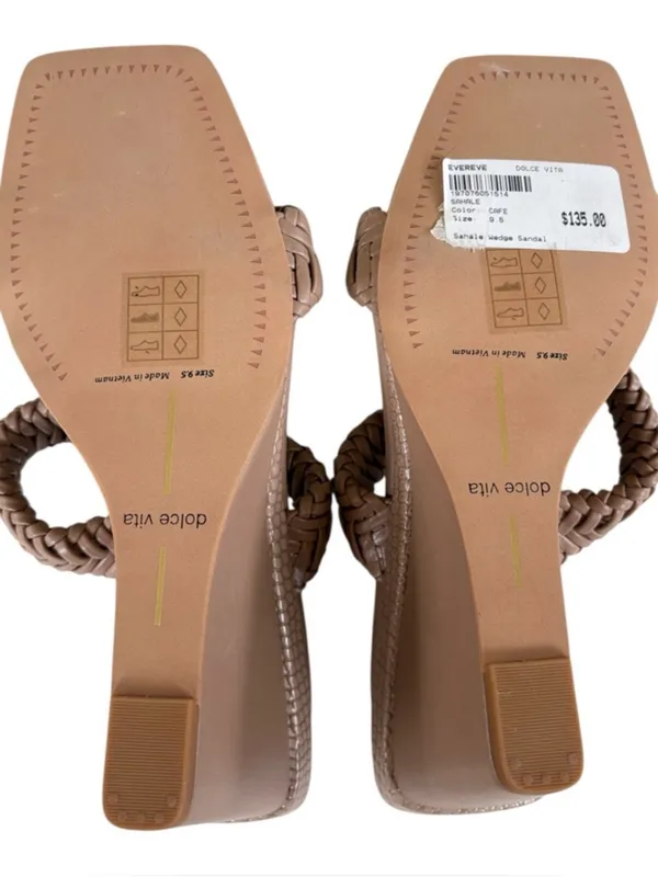 Like New Dolce Vita Sahale Wedge Sandals Size 9.5 Retail $135.00 - Image 7