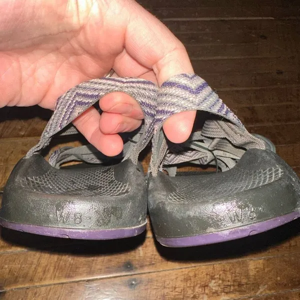 Chacos gray double strap orthotic arch support gorpcore 8 sandals - Image 3