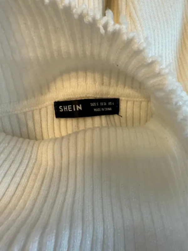 SheIn White Sweater Dress - Image 5