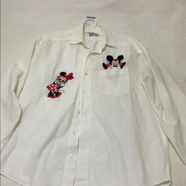 Disney Woman 90s Vintage Minnie and Mickey Blouse - Image 3