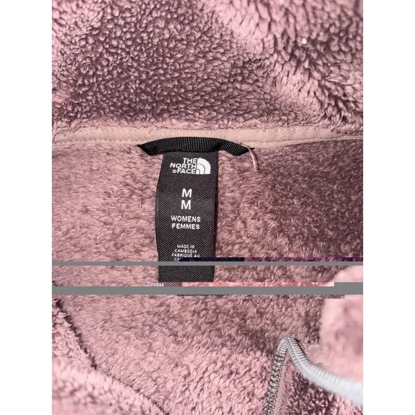 THE NORTH FACE Women's Osito Full Zip‎ Fleece Jacket Grey/Pikes Purple, M - Image 3