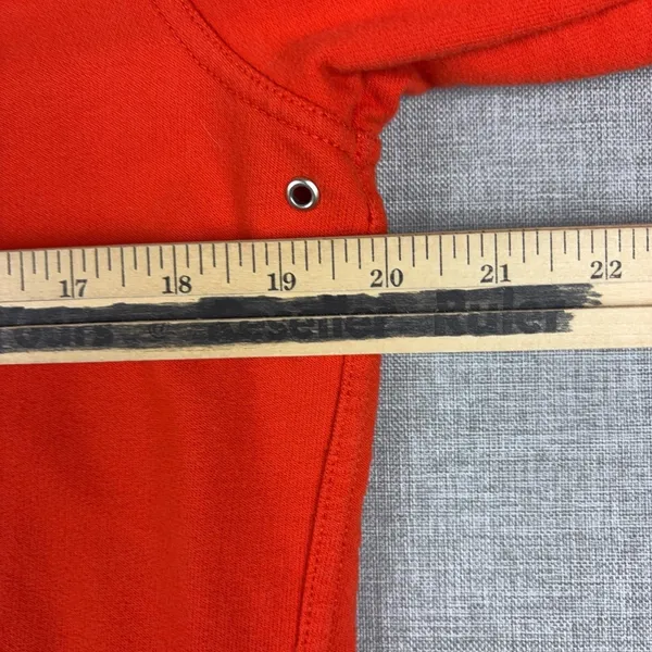 Lauren Ralph Lauren Jacket Womens Small Red Cotton Hooded Full Zip Pockets - Image 6