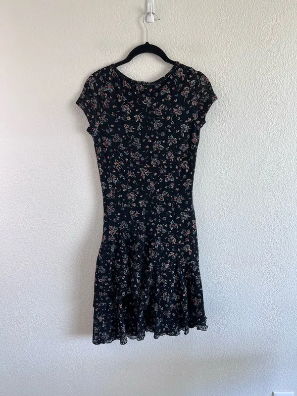 Lauren Ralph Lauren‎ Women's Floral Lace Tiered Ruffle Dress - Image 4