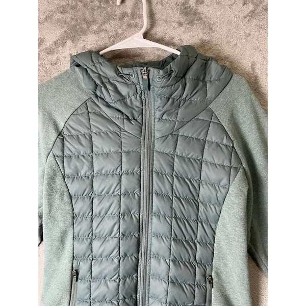 The North Face Endeavor ThermoBall Hybrid Hooded Jacket Green Small Goblin Blue - Image 2