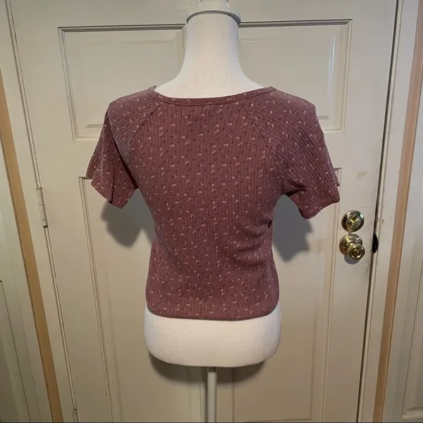 American Eagle Cropped Short Sleeve Top - Image 4