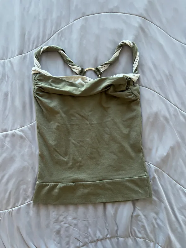 Double Layer Twisted Tank Top - Image 5