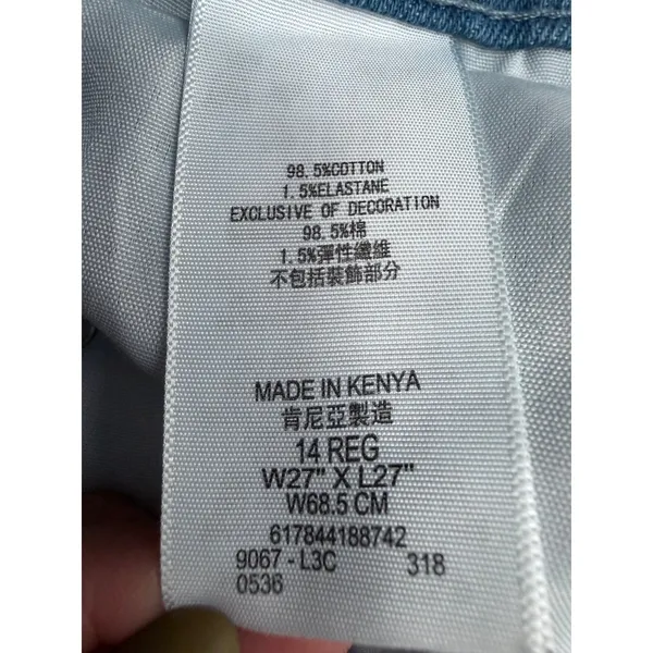 Levi's 511 Slim Fit Light Wash Stretch Jeans Women's 14 Reg W27 L27‎ - Image 5